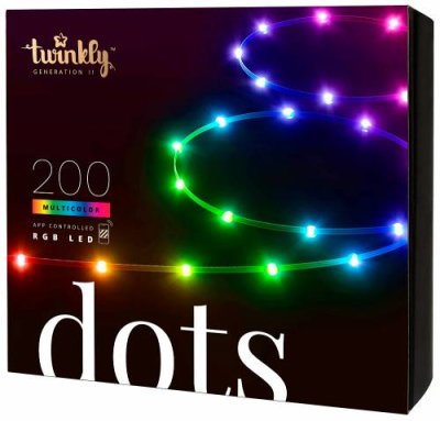 Гирлянда елочная электрическая Twinkly Dots 200 LED Multicolor Edition, 10м / Освещение | Электроника | V4.Ru: Маркетплейс