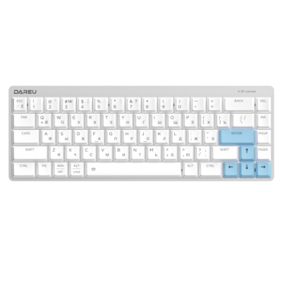 Беспроводная клавиатура Dareu EK868 White/Blue (Red Switch) / Клавиатуры | Электроника | V4.Ru: Маркетплейс