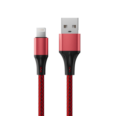 Кабель Accesstyle AL24-F100M USB-Lighting 1м Red+Black / Кабели | Электроника | V4.Ru: Маркетплейс