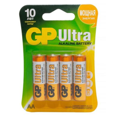 Батарейка алкалиновая GP Ultra Alkaline 15А AA,  4 шт. / Батарейки | Электроника | V4.Ru: Маркетплейс