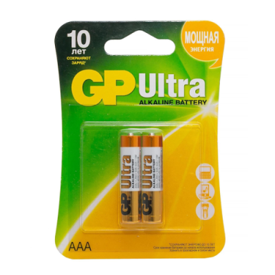 Батарейка алкалиновая GP Ultra Alkaline 24А AАA, 2 шт. / Батарейки | Электроника | V4.Ru: Маркетплейс