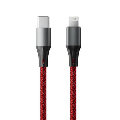 Кабель Accesstyle CL30-F100M Type C-Lighting 1м Red-Black / Кабели | Электроника | V4.Ru: Маркетплейс