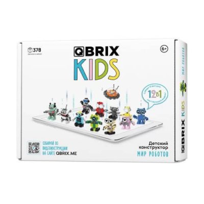 Конструктор QBRIX KIDS "Мир роботов" / Игры и игрушки | Электроника | V4.Ru: Маркетплейс