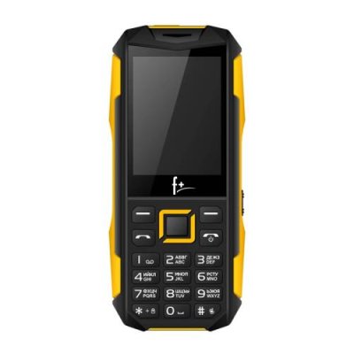 Мобильный телефон F+ PR240 Black/Yellow Кнопочные телефоны / Электроника | V4.Market