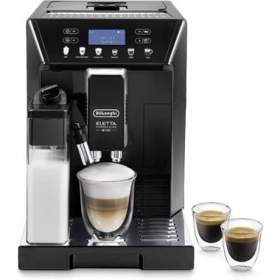 De'Longhi Кофемашина с системой подачи молока LatteCrema на 2 чашки, черная Eletta Evo De'Longhi / Кофемашины | Товары для дома | V4.Ru: Маркетплейс