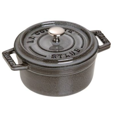 Staub Мини-кастрюля / жаровня с крышкой 10 см Graphite Grey Staub / Кастрюли | Товары для дома | V4.Ru: Маркетплейс