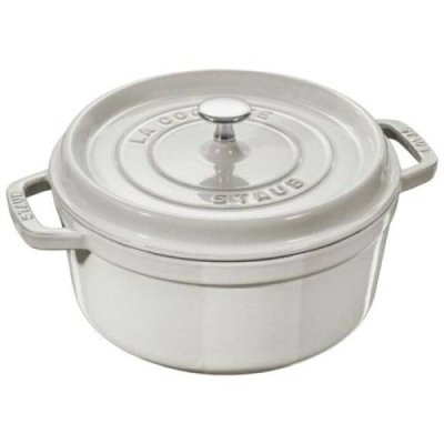 Staub Кокот круглый 24 см, белый Staub / Кастрюли | Товары для дома | V4.Ru: Маркетплейс