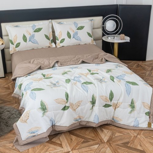 Комплект постельного белья Сатин с Одеялом 100% хлопок на резинке OBR150 VIVA - HOME TEXTILE Сатин с Одеялом 100% хлопок | Универмаг V4: Постельное белье