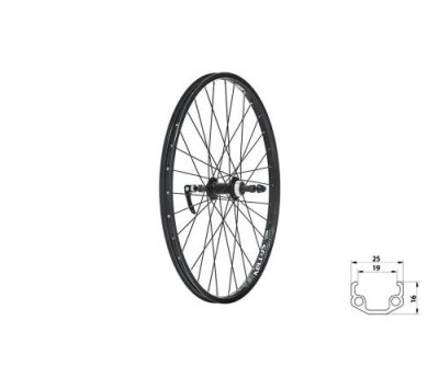 Колесо велосипедное KLS WASPER FREEWHEEL V-brake R, заднее, 24", под дисковый тормоз, чёрный / Колеса для велосипеда | Спорт и отдых | V4.Ru: Маркетплейс