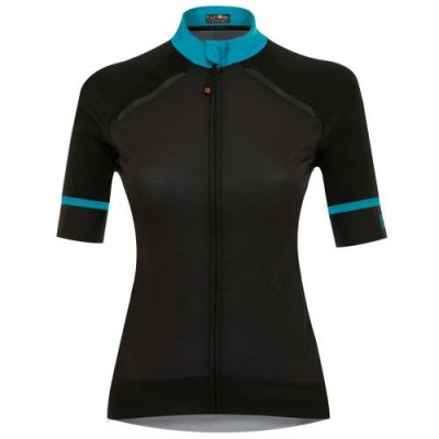 Велофутболка FUNKIER VOLTERRA-3 Women Elite Jersey, женская, черно-голубая, JW-838 / Велофутболка | Спорт и отдых | V4.Ru: Маркетплейс