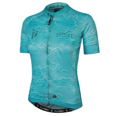 Велофутболка женская FUNKIER ROSSINI-W JW-2106 Mint WOMEN Pro Short Sleeve Jersey, мятный, рисунок "горы", 12-849 / Велофутболка | Спорт и отдых | V4.Ru: Маркетплейс