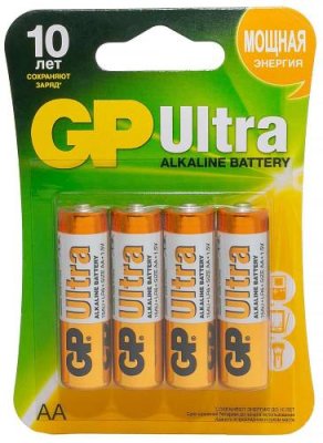 Батарейка GP Ultra Alkaline 15А, АА, 4 шт. / Внешние аккумуляторы | Электроника | V4.Ru: Маркетплейс