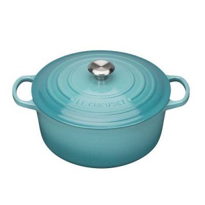 Le Creuset Кастрюля / жаровня с крышкой 24 см, бирюзовый Signature Le Creuset / Кастрюли | Товары для дома | V4.Ru: Маркетплейс