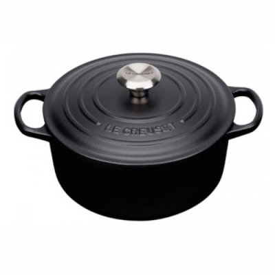 Le Creuset Кастрюля / жаровня с крышкой 22 см, черный матовый Le Creuset / Кастрюли | Товары для дома | V4.Ru: Маркетплейс