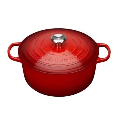 Le Creuset Кастрюля / жаровня с крышкой 24 см, вишневый Signature Le Creuset / Кастрюли | Товары для дома | V4.Ru: Маркетплейс