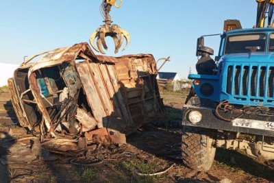 Рекордное количество металлолома вывезли из города Удачный Якутии / ЯСИА   