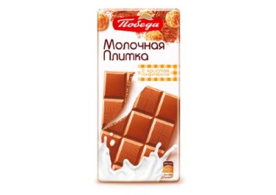 Кондитерская плитка "Молочная с криспом" Молочная / Продукты питания | V4.Market