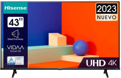 43" Телевизор Hisense 43A6K DLED, 4K Ultra HD, черный / 43 дюйма | Электроника | V4.Ru: Маркетплейс