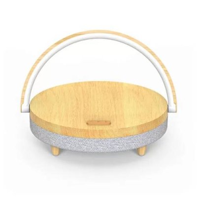 Беспроводное зарядное устройство + ночник+ bluetooth колонка Ezvalo Wireless Charging Music Desk Lamp LYYD01 Wood / Xiaomi | Электроника | V4.Ru: Маркетплейс