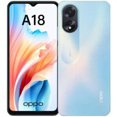 Мобильный телефон OPPO A18 4/128GB голубой EAC / OPPO A18 | Электроника | V4.Ru: Маркетплейс