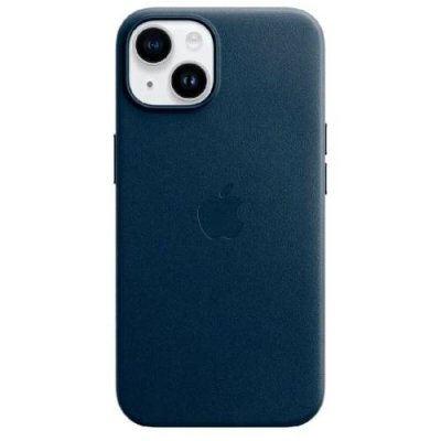 Кожанная накладка Leather Case c Mag Safe для Apple Iphone 15 Pro (синяя) / 15 Pro | Электроника | V4.Ru: Маркетплейс