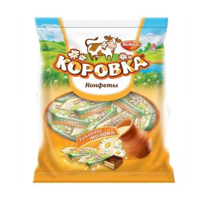 Конфеты Коровка вкус топленое молоко, Рот Фронт, 250 гр. Конфеты с пользой / Продукты питания | V4.Market