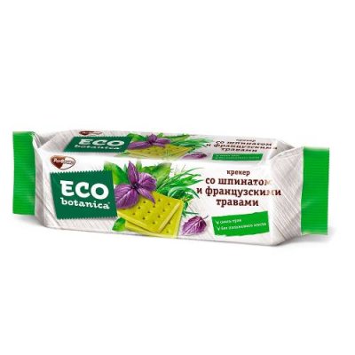 Крекер Eco Botanica со шпинатом и французскими травами, 200 гр. Печенье / Продукты питания | V4.Market