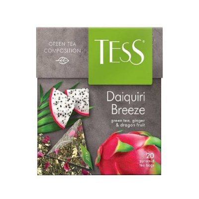 Чай зеленый Tess Daiquiri Breeze, в пирамидках, 20 шт. 14 февраля / Продукты питания | V4.Market