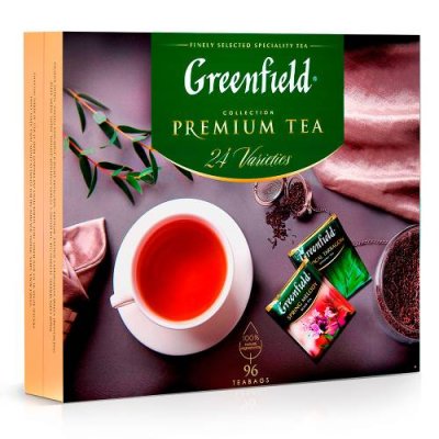 Подарочный набор Чай в пакетиках Greenfield Premium Tea Collection, 24 шт На выпускной / Продукты питания | V4.Market