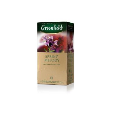 Чай Greenfield Spring Melody черный в пакетиках, 25 шт. На выпускной / Продукты питания | V4.Market