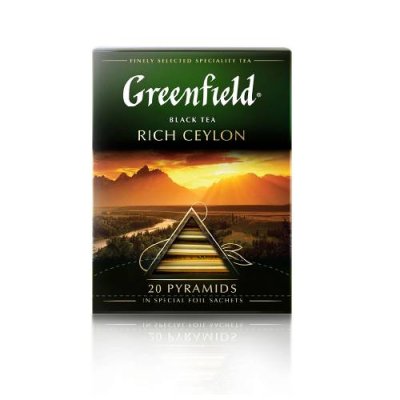 Чай Greenfield Rich Ceylon черный в пирамидках, 20 шт. Чай, кофе / Продукты питания | V4.Market