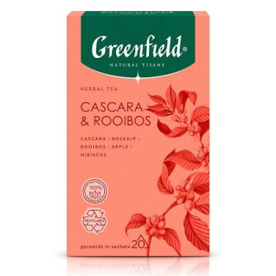 Чай Greenfield Natural Tisane Каскара-Ройбош, 20 шт. Чай, кофе / Продукты питания | V4.Market