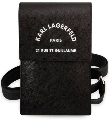 Слинг-чехол Lagerfeld Pouch Saffiano RSG для iPhone, черный / Чехлы | Электроника | V4.Ru: Маркетплейс