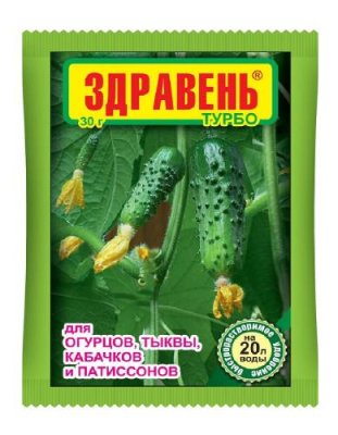 Удобрение Здравень турбо для огурцов, тыквы, кабачков и патиссонов 30 г Для огурцов, тыкв и кабачков / Дача, сад и огород | V4.Market