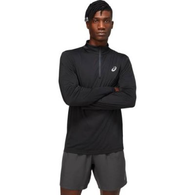 Лонгслив мужской ASICS CORE LS 1/2 ZIP TOP (Performance Black) (S; PerformanceBlack; 2011C333.001-S) Лонгсливы / Одежда, обувь и аксессуары | V4.Market