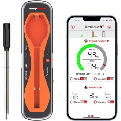 ThermoPro Беспроводной термометр для мяса ThermoPro TempSpike 150 м Bluetooth IP67 / Термометры для мяса | Товары для дома | V4.Ru: Маркетплейс