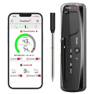 ThermoPro Термометр для мяса ThermoPro TempSpike TP961, Bluetooth 150 м, IP67 / Термометры для мяса | Товары для дома | V4.Ru: Маркетплейс