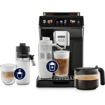 De'Longhi Кофемашина с системой подачи молока LatteCrema на 2 чашки, черная De'Longhi / Кофемашины | Товары для дома | V4.Ru: Маркетплейс