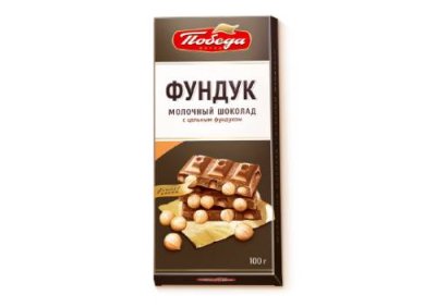 Шоколад "Молочный с цельным фундуком" Премиум с цельным орехом / Продукты питания | V4.Market