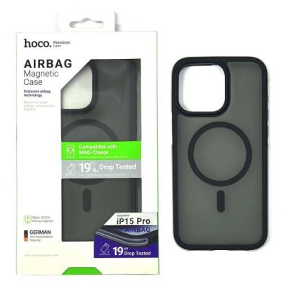 Чехол-накладка Hoco Airbag Magsafe для iPhone 15 (противоударный пластик) прозрачно-черный (черная рамка) / для iPhone 15/16 | Электроника | V4.Ru: Маркетплейс