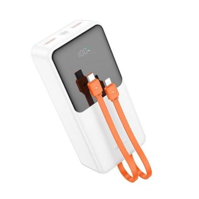 Внешний аккумулятор Hoco J119B Sharp charger 30000mAh 2хUSB/Type-C/MicroUSB/кабель Lightning + Type-C (белый) / Универсальные внешние аккумуляторы | Электроника | V4.Ru: Маркетплейс