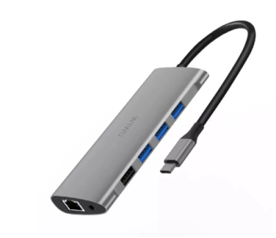 Адаптер WIWU Alpha 11 в 1 USB-C HUB на USB 3.0*3/HDMI*2/SD/Micro SD/Type-C/3.5 Stereo/VGA/RJ45 (Gray) / Адаптеры и переходники | Электроника | V4.Ru: Маркетплейс