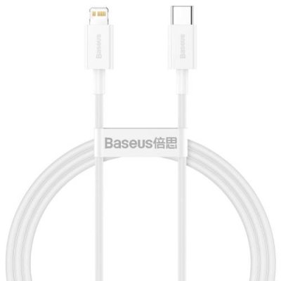 Кабель Baseus Superior Series 20W (Type-C) на (Lightning) (CATLYS-C02) 200см силикон (белый) / Кабели | Электроника | V4.Ru: Маркетплейс