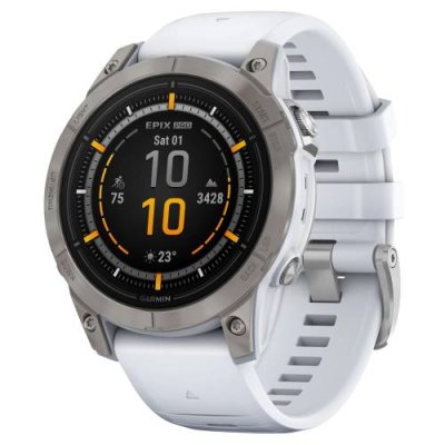 Смарт-часы Garmin Epix Pro Gen 2 Sapphire Edition Titanium with Whitestone Band / Garmin | Электроника | V4.Ru: Маркетплейс