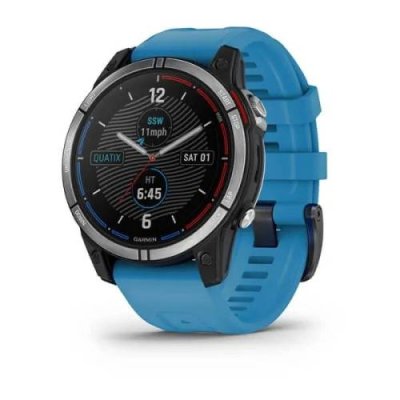 Смарт-часы Garmin Quatix 7 Standard Edition Blue Silicone Strap / Garmin | Электроника | V4.Ru: Маркетплейс