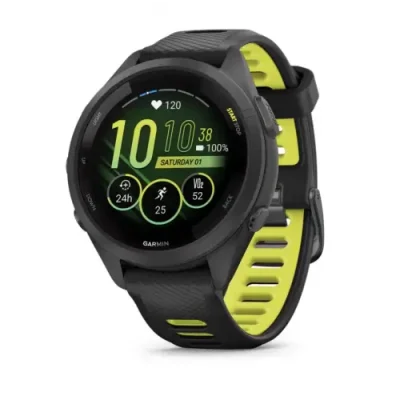 Смарт-часы Garmin Forerunner 265S Black Bezel and Case with Black/Amp Yellow Silicone Band / Garmin | Электроника | V4.Ru: Маркетплейс