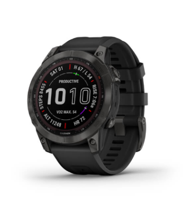 Смарт-часы Garmin Fenix 7X Sapphire Solar Carbon Gray DLC Titanium with Black Band / Garmin | Электроника | V4.Ru: Маркетплейс