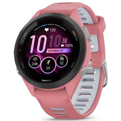 Смарт-часы Garmin Forerunner 265S Black Bezel with Light Pink Case and Light Pink/Whitestone Silicone Band / Garmin | Электроника | V4.Ru: Маркетплейс