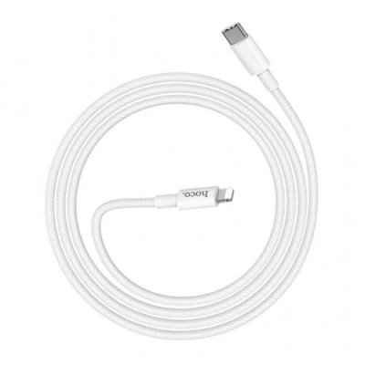 Кабель Hoco U109  PD20W charging cable (Type-C) на (Lighting) 120 см (белый) / Кабели | Электроника | V4.Ru: Маркетплейс