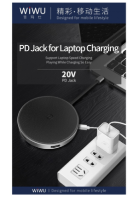 Адаптер Wiwu Apollo USB-C 5 в 1 на USB 3.0/3xUSB 2.0/Wireless Charging 5W (A641WC) (Silver) Адаптеры и переходники / Электроника | V4.Market